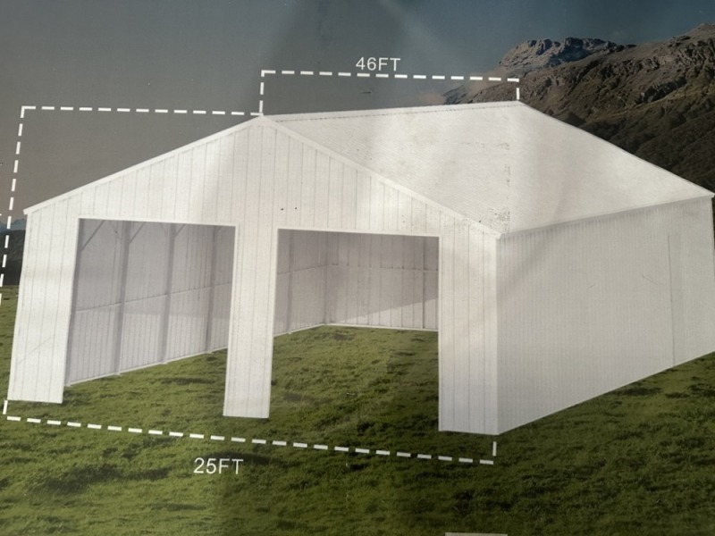 2025 All Metal K4525 Double Garage Barn Shed