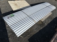 2025 White 12x3 Metal Roof Panels, Qty. 30