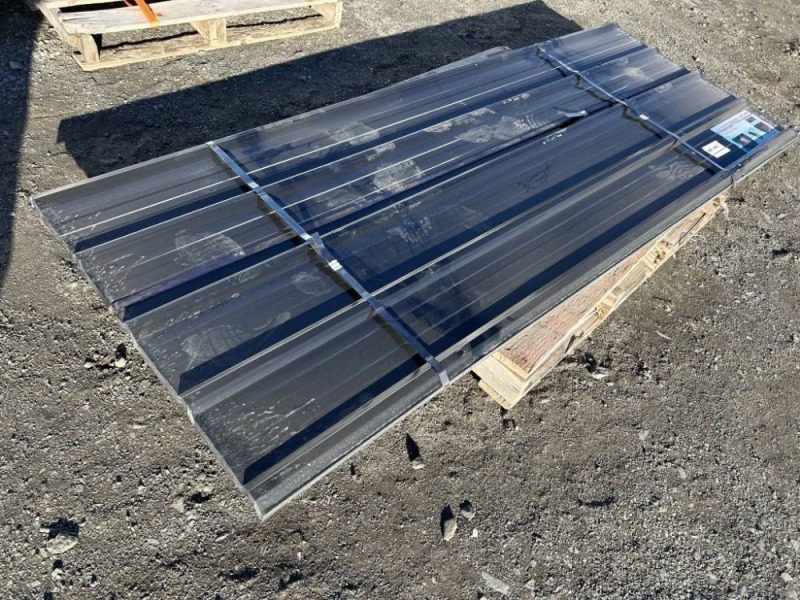 2025 Black 8x3 Metal Roof Panels, Qty. 30