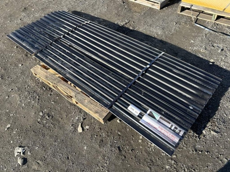 2025 Black 8x3 Metal Roof Panels, Qty. 30