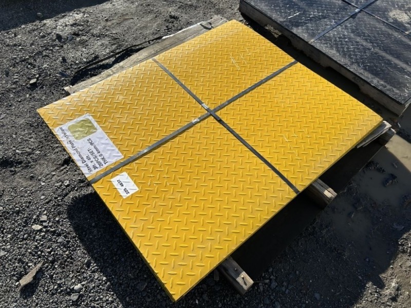 2025 Yellow 3x4 Steel Diamond Plates, Qty. 20