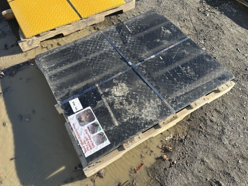 2025 Black 3x4 Steel Diamond Plates, Qty. 20