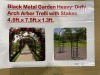 2025 Black Metal Arbor Arch - 3