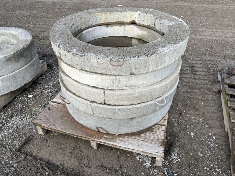 Assorted Concrete Riser Rings & Squares