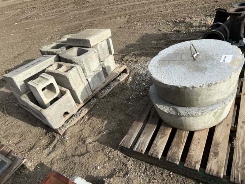 Assorted Concrete Cinder Blocks