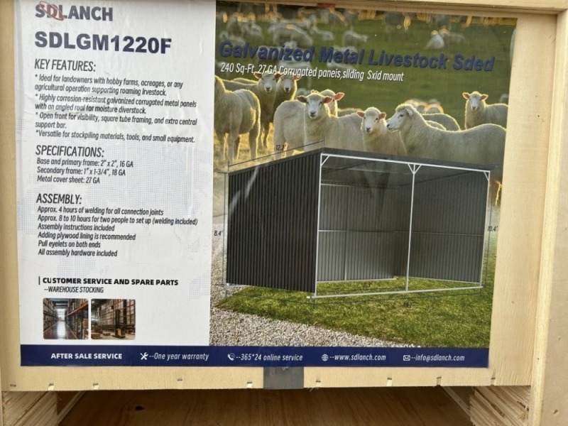 2025 SDLanch SDLGM1220F Livestock Shelter