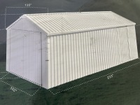 2025 AllMetal K1220 Single Garage Metal Shed