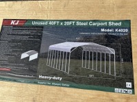 2025 AllMetal K4020 Steel Carport