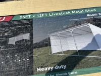 2025 AllMetal K2512 Metal Livestock Shelter