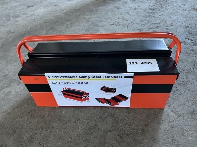 2025 Portable Folding Steel Tool Box