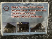 2025 Fabric Patio Screen - Black, Qty. 2