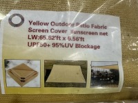 2025 Fabric Patio Screen - Yellow, Qty. 2