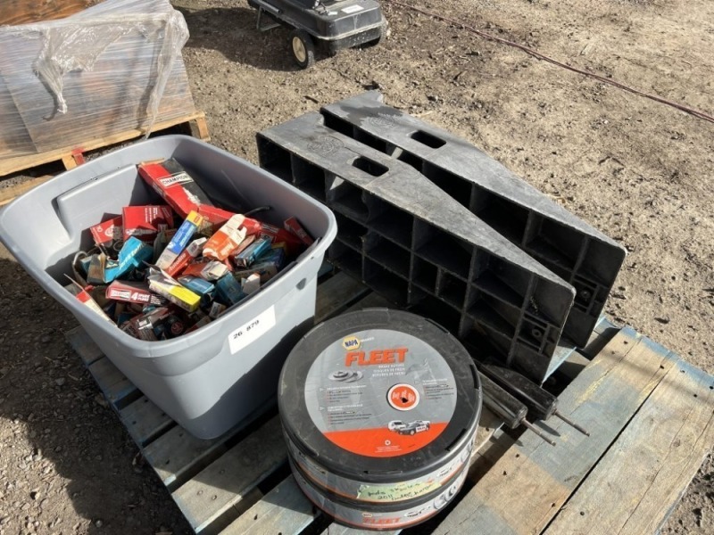 Car Ramps, Spark Plugs & Brake Rotors