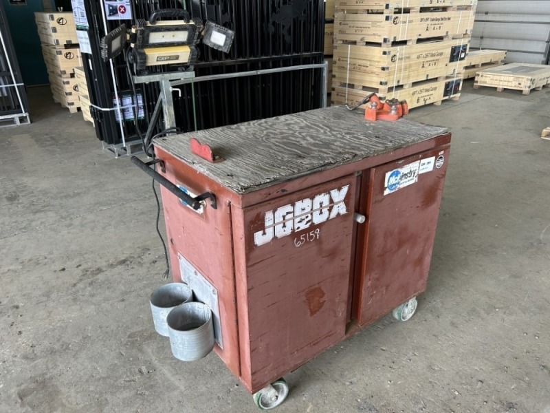 JOBOX Tool Cart w/Fork Pockets