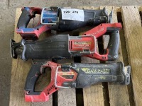 Milwaukee Reciprocating Sawzalls, Qty. 3