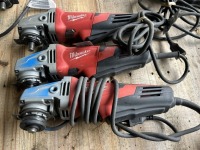 Milwaukee 5" Angle Grinders, Qty. 3