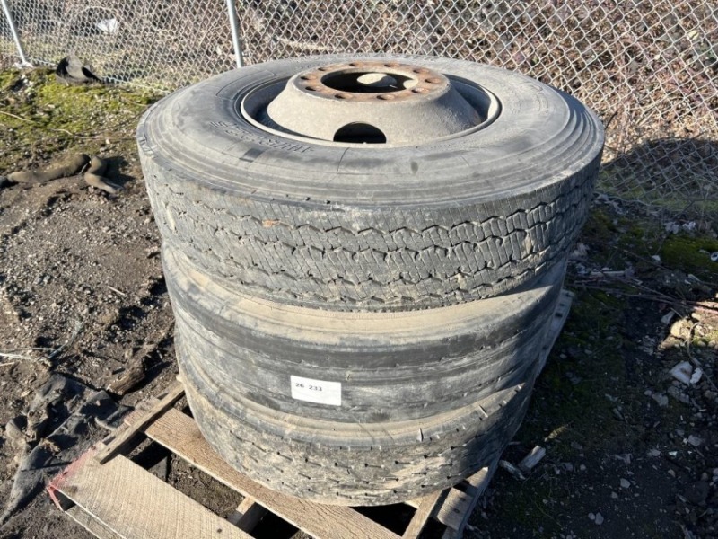 11R22.5 Dually Tires, Qty. 3