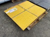 2025 Yellow 3' x 4' Steel Diamond Plate Qty20