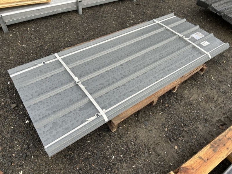 2025 Grey Metal Roof Panels, Qty. 40