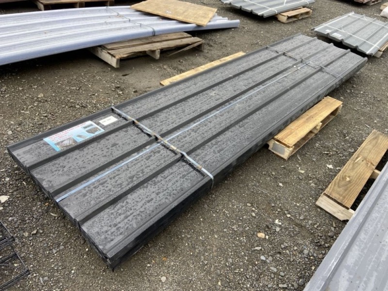 2025 Black 12' x 3' Metal Roof Panels Qty 70
