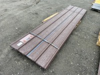 2025 Brown 12' x 3' Metal Roof Panels Qty. 30