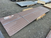 2025 Brown 12' x 3' Metal Roof Panels Qty. 30