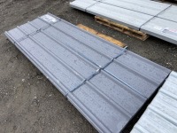 2025 Grey 8' x 3' Metal Roof Panels, Qty. 70