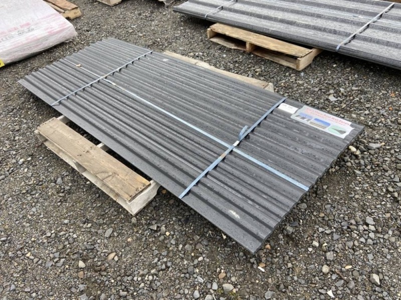2025 Black 3' x 8' Metal Roof Panels, Qty. 30