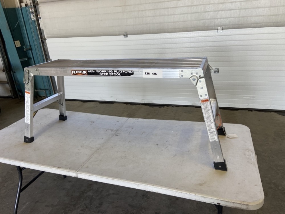 Franklin 40 Working Platform Step Stool | J. Stout Auction