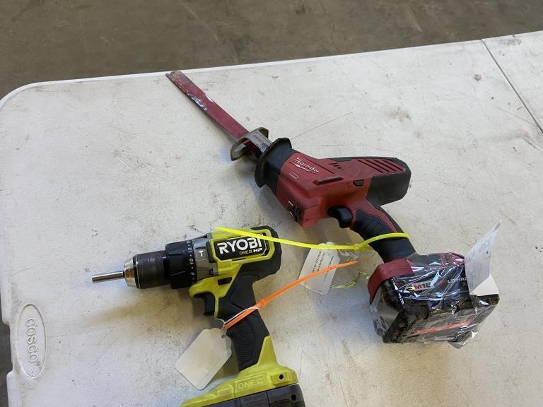 Milwaukee Hackzall & Ryobi Drill