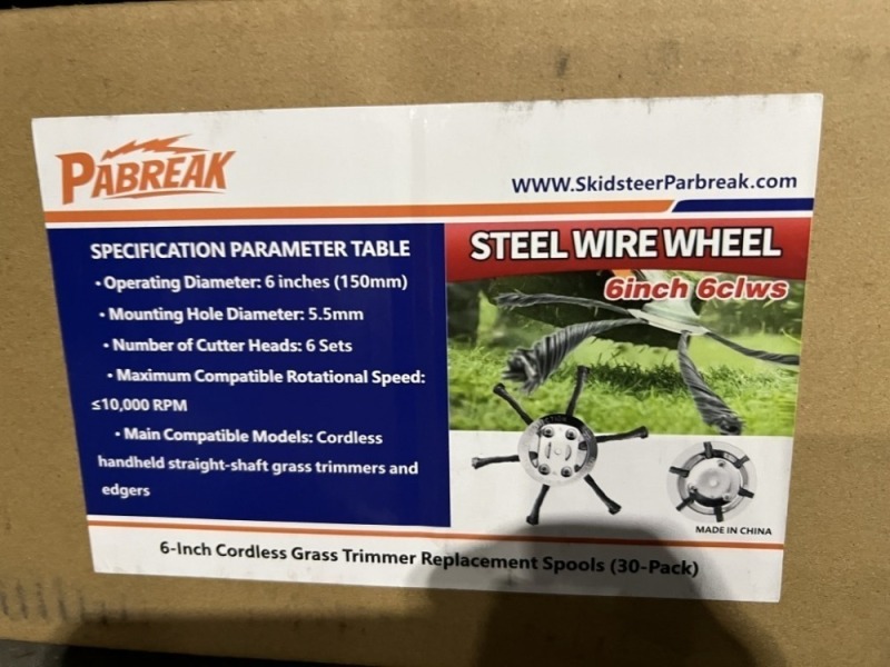 2025 Steel Wire Grass Trimmer Heads, Qty. 30
