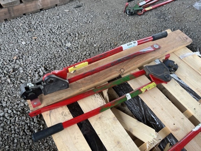 Ratcheting Rebar Cutters/Benders, Qty. 2