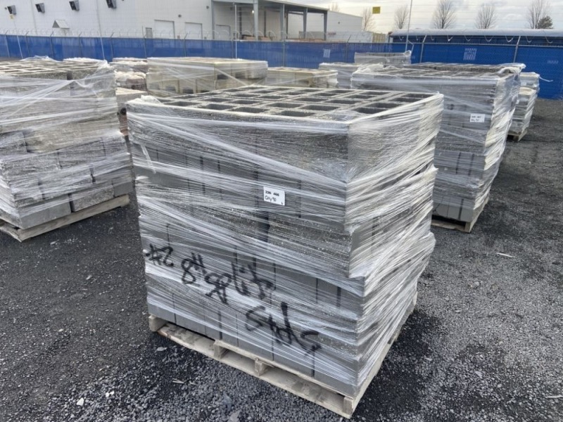 8" Split Face Standard Blocks, Qty. 90