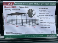 2025 AllMetal K2039 Modular Livestock Shelter