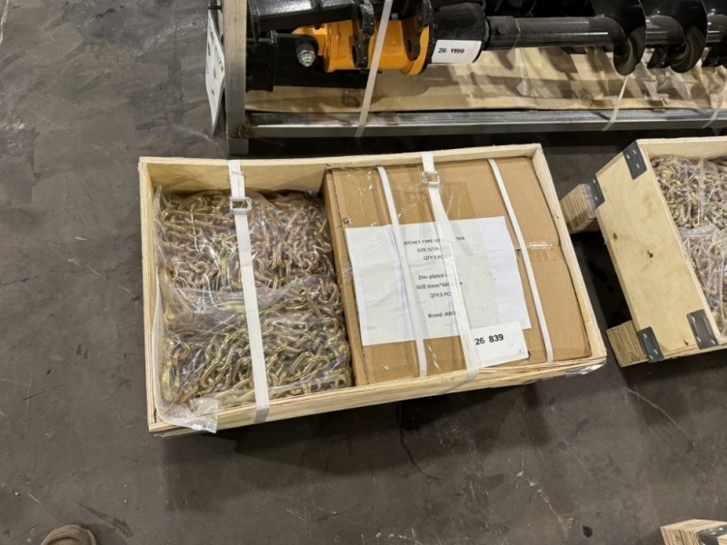 2025 Aboss Chains & Ratchet Binders, Qty. 5
