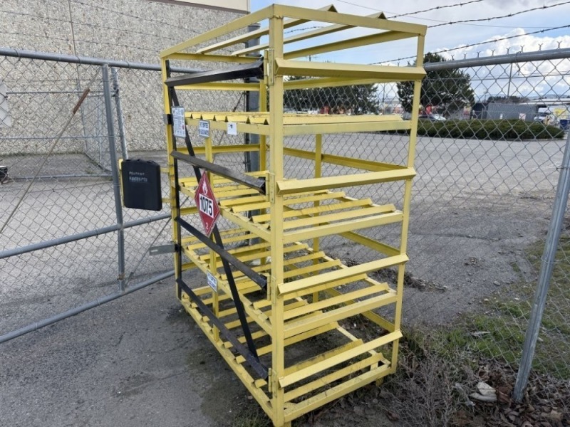 Gas Cylinder Storage Rack | J. Stout Auction