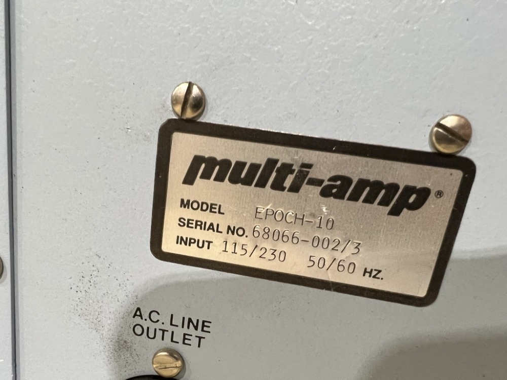 MultiAmp Epoch10 Relay Test Set J. Stout Auction