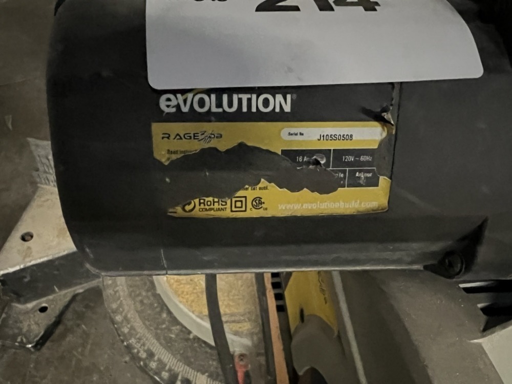 Evolution Rage 3 Radial Saw | J. Stout Auction