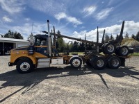 2000 Kenworth T800 6 Axle QC Long Log Truck w/Tire Boss