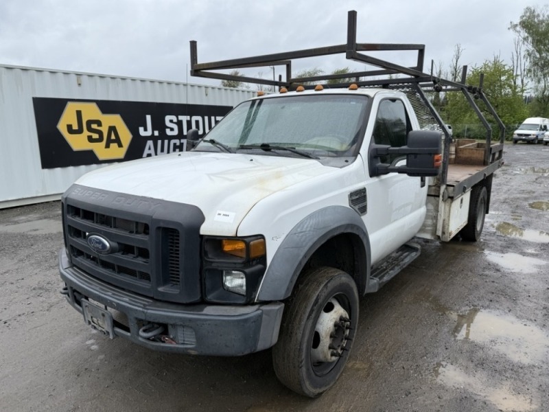 2009 Ford F550 SD 4X4 Flatbed Truck