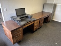 Desks, Desktop Riser & Dell Monitor