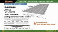 2026 10' Corrugated Steel Panels, Qty. 150