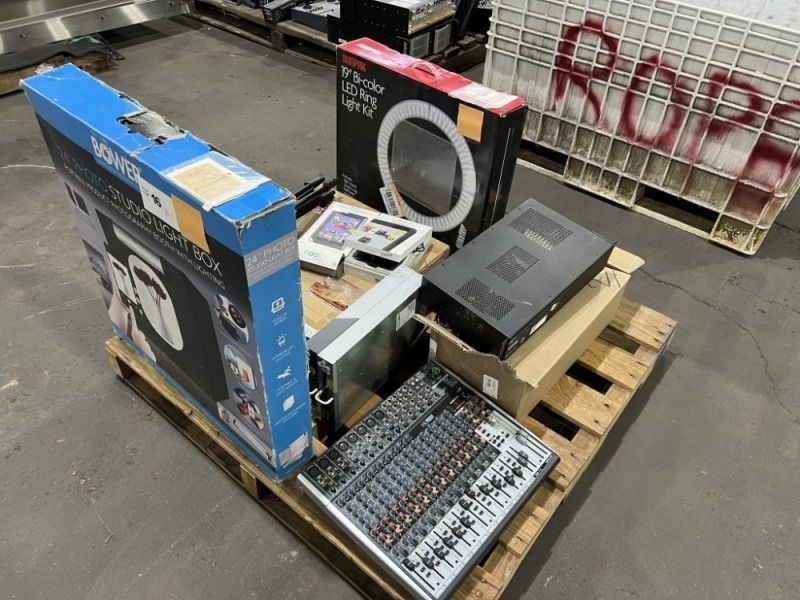 Audio Mixer & Studio Lighting
