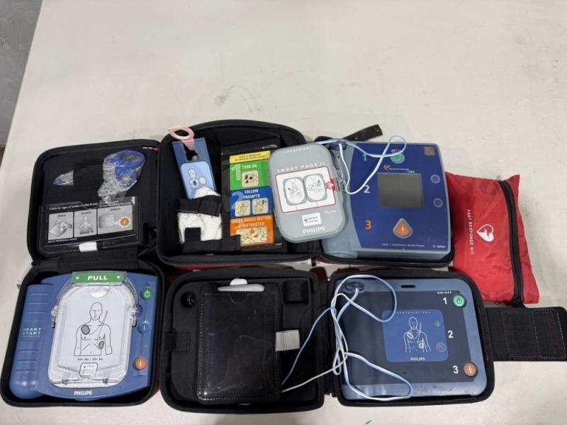 Philips Heart Start Defibrillators Qty.3