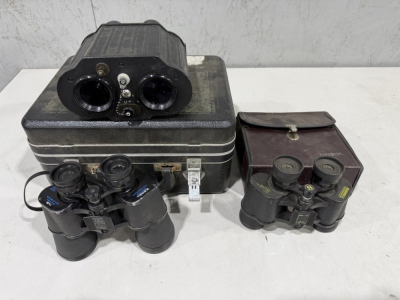 Binoculars w/Cases, Qty. 3