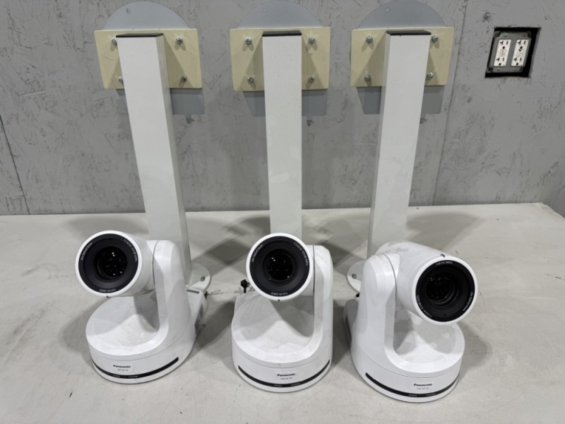 Panasonic AW-HE130 PTZ Cameras, Qty. 3
