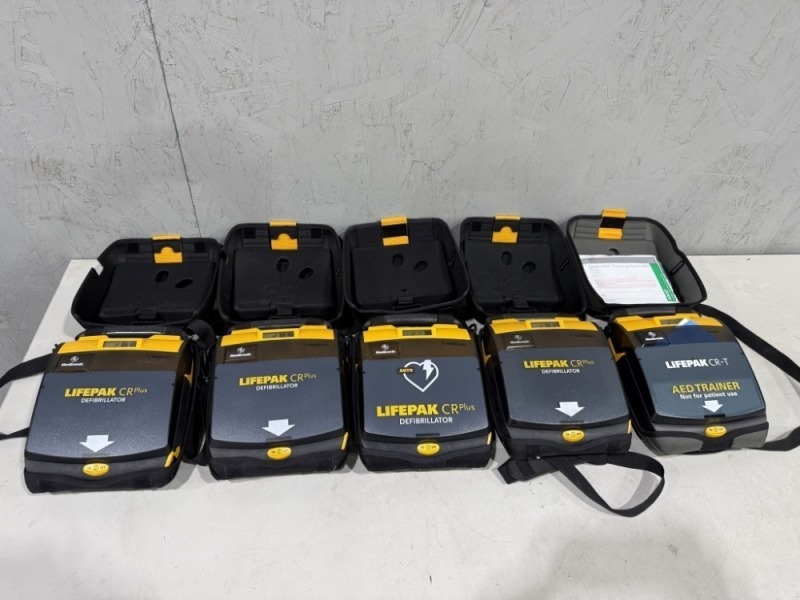 Medtronics Lifepak Defibrillators Qty. 5