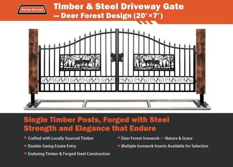 2026 EarthyGrounds Timber & Steel Gate