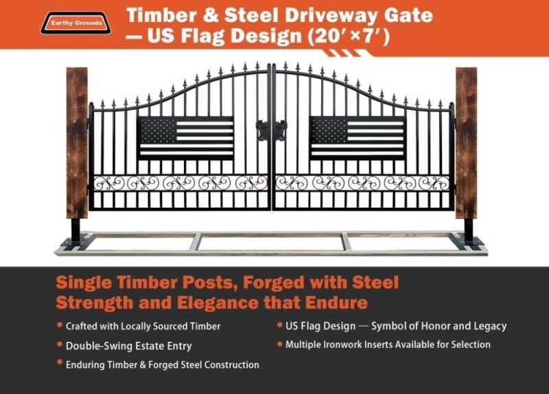 2026 EarthyGrounds Timber & Steel Gate
