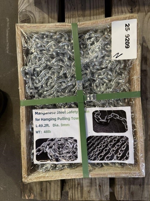 2026 Silver Manganese Steel Safety Chain